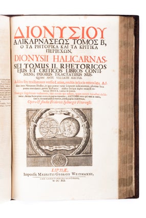 Item #4505197 Scripta, quae extant, omnia, et historica et rhetorica. Opera & studio Friderici...