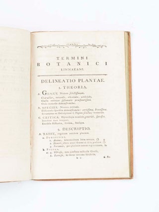 Enchiridion Historiae Naturalis inserviens, quo termini et delineationes ad Avium, Piscium, Insectorum et Plantarum adumbrationes intelligendas et concinnandas, secundum Methodum Systematis Linnaeani continentur…