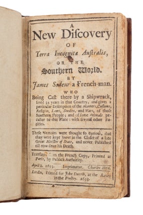 A New Discovery of Terra Incognita Australis, or the Southern World by James Sadeur a French-man…