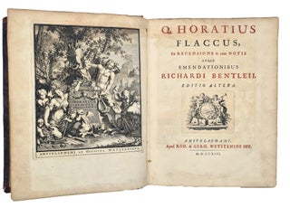 Item #5000761 Q. Horatius Flaccus, ex recensione & cum notis, atque emendationibus Richardi...