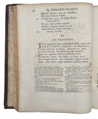 Q. Horatius Flaccus, ex recensione & cum notis, atque emendationibus Richardi Bentleii. Editio altera.