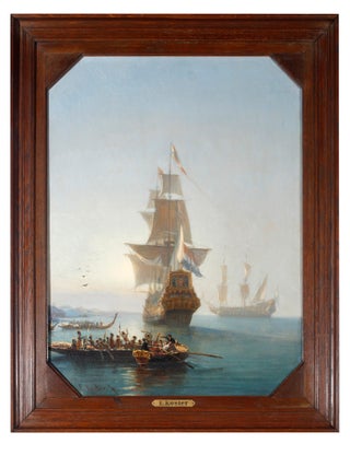 Item #5000772 [Aankomst van de schepen van Abel Tasman in Nieuw-Zeeland: The arrival of Abel...