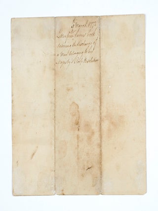 Autograph letter signed, to Charles Thomas Coggan, asking for the release of a press-ganged sailor.
