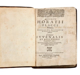 Item #5000796 Quinti Horatii Flacci Poemata, scholiis et argumentis ab Henr. Stephano illustrata...