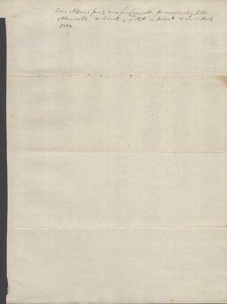 Original manuscript letter signed, to Hamilton Fleming, transmitting a directive of Viscount Sydney.