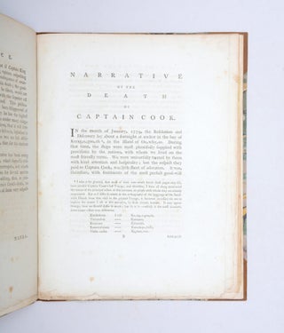 A Narrative of the Death of Captain James Cook. To which are added some Particulars, concerning his Life and Character. And Observations respecting the Introduction of the Venereal Disease into the Sandwich Islands.