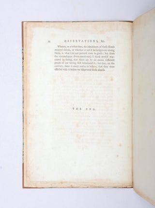 A Narrative of the Death of Captain James Cook. To which are added some Particulars, concerning his Life and Character. And Observations respecting the Introduction of the Venereal Disease into the Sandwich Islands.