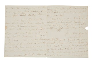 A wonderful Cook-era autograph letter, signed, to Richard Parry Price F.R.S.