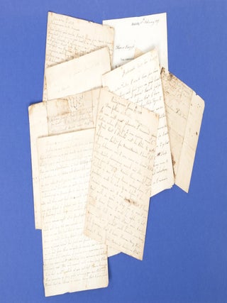 Item #5001015 A series of six letters from Thomas Burgess, Royal Marine, to his father Israel...