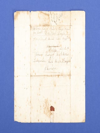 A series of six letters from Thomas Burgess, Royal Marine, to his father Israel Burgess at Lancashire Hill, near Stockport, Cheshire.