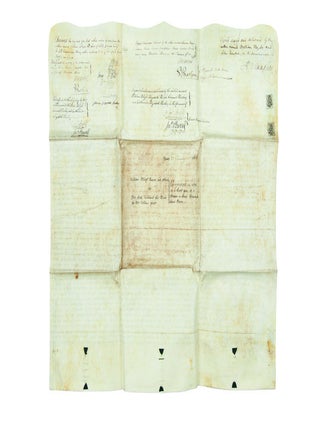 Legal Document with the Signatures of William Bligh, Elizabeth Bligh, Francis Godolphin Bond and others.