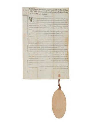 Item #5001030 Land grant to William White of 80 acres in Parramatta. Sir Thomas Mackdougall BRISBANE