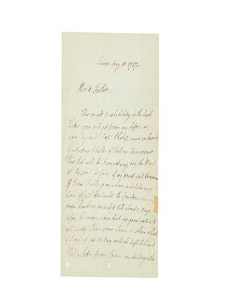 Item #5001062 Autograph letter signed, to his father. Newton FOWELL