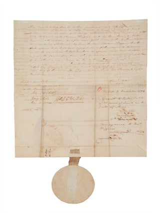 Land Grant to Zadoc Petit of twenty-five acres in the Field of Mars.