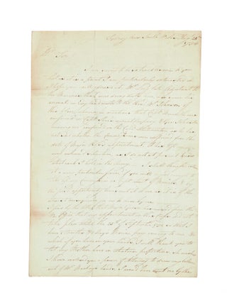 Item #5001078 Autograph letter signed to his agents, Messrs Cox, from Sydney. George JOHNSTON