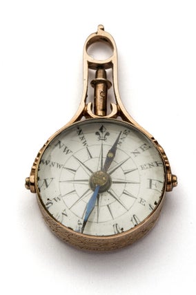Item #5001101 A gold pendant compass given to Lachlan Macquarie junior by Viscount Strathallan,...