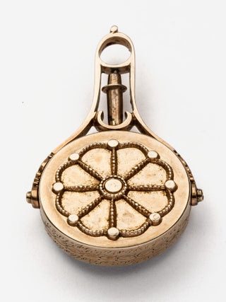 A gold pendant compass given to Lachlan Macquarie junior by Viscount Strathallan, inscribed "The gift of Visct. Strathallan to L. Macquarie Esqr. 1825".
