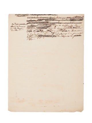 'Note relative &agrave; la circumnavigation de la Corvette la Bonite' [Notes relating to Vaillant's circumnavigation in the Bonite].