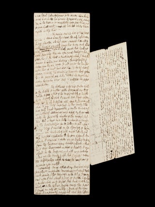 The autograph manuscript draft of his diplomatic despatch to London as ...