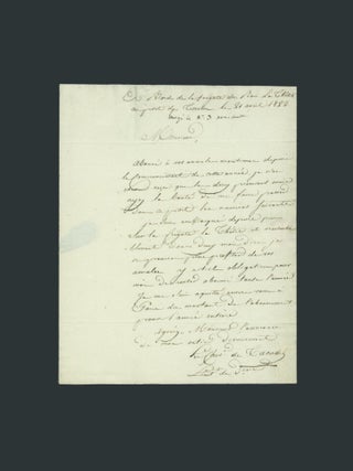 ALS written on board the Thétis.