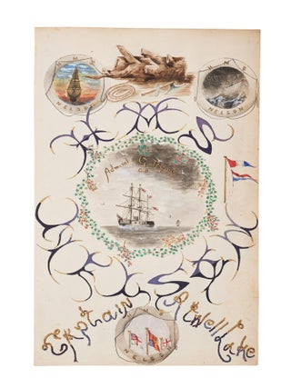 Item #6000091 "HMS Nelson. Admiral G. Tryon C.B.; Captain Atwell Lake". [Illustrated Journal of...