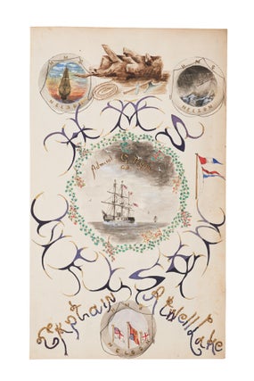Item #6000091 "HMS Nelson. Admiral G. Tryon C.B.; Captain Atwell Lake". [Illustrated Journal of...