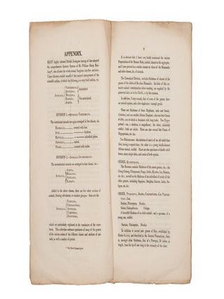 A Prodromus of a Synopsis Animalium, comprising a Catalogue Raisonn&eacute; of the Zootomical Collection of Joshua Brookes Esq. F.R.S. etc. Part the First; and of the Anatomical Preparations, Part of the Second: Which will be Sold By Auction, about the Middle of May, unless Previously Purchased by Private Contract, including the Large and Interesting Department of Natural History, &c. &c..&hellip;